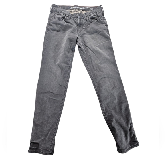 Eddie Bauer Gray Boyfriend Relaxed Lined Jeans Size 2 - Picture 1 of 6